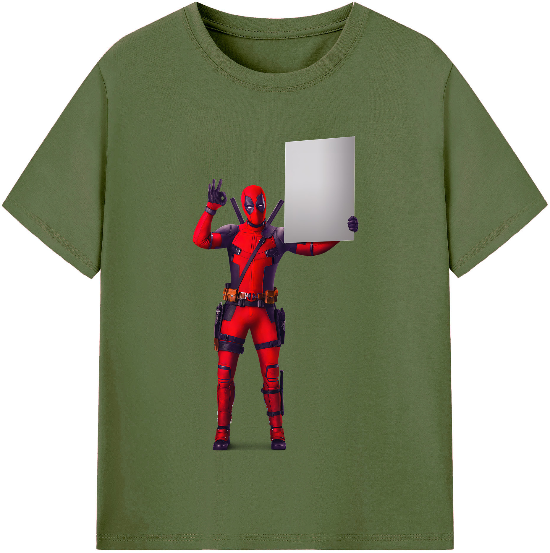 （画像用） Deadpool デッドプール 綿100％半袖Tシャツ（フロントプリント）